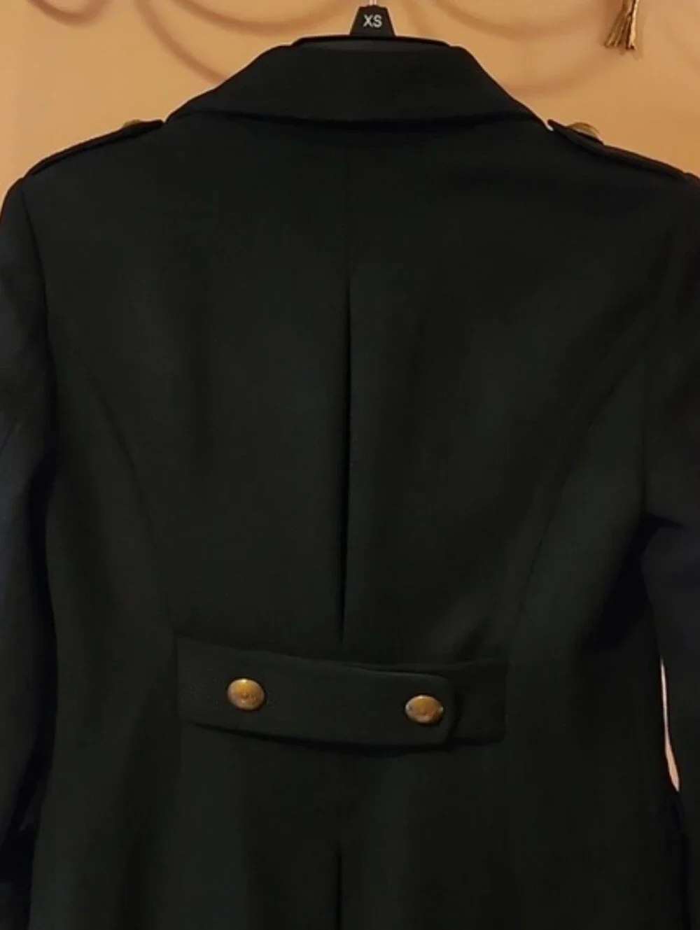 J. Crew Black Military-Style Wool Coat - Picture 9 of 14